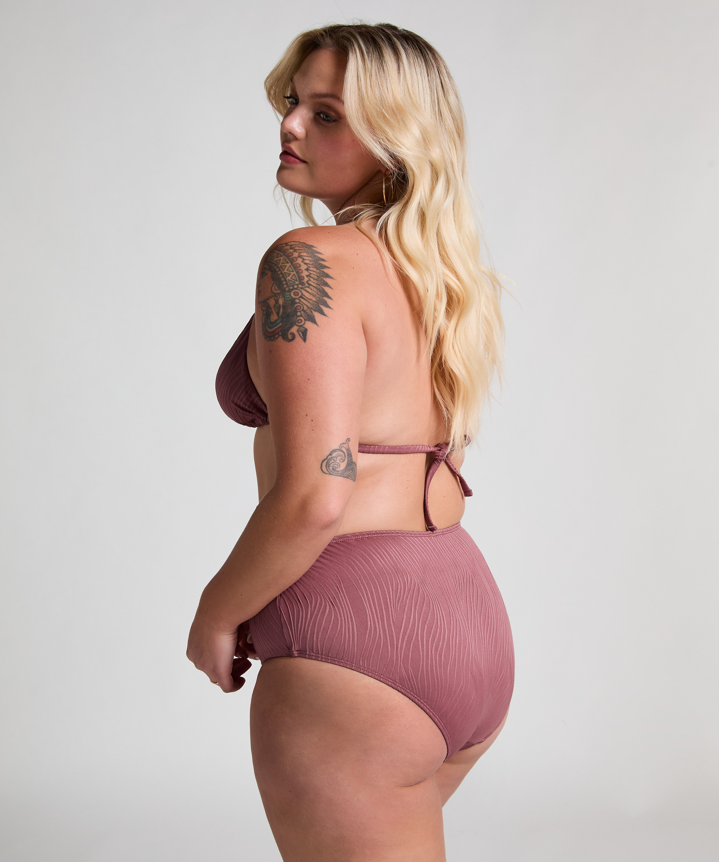 Bikininederdel Rio med h&ouml;g midja, Lila, main