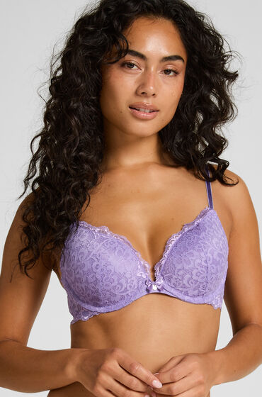 Hunkemöller Formpressad push-up-bh med bygel Marine Lila — produktbild