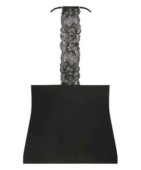 Camitopp Satin, Svart