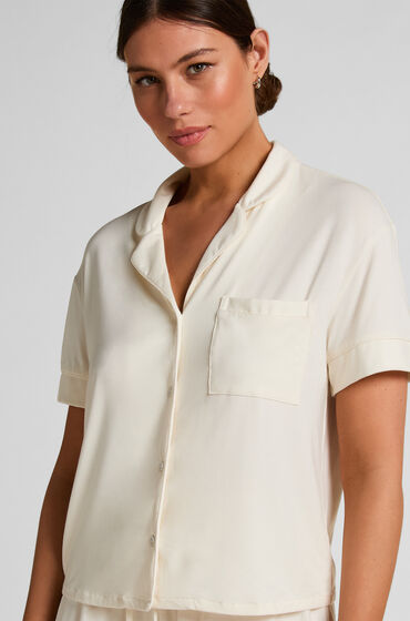 Hunkemöller Kortärmad jerseyjacka Essential Vit