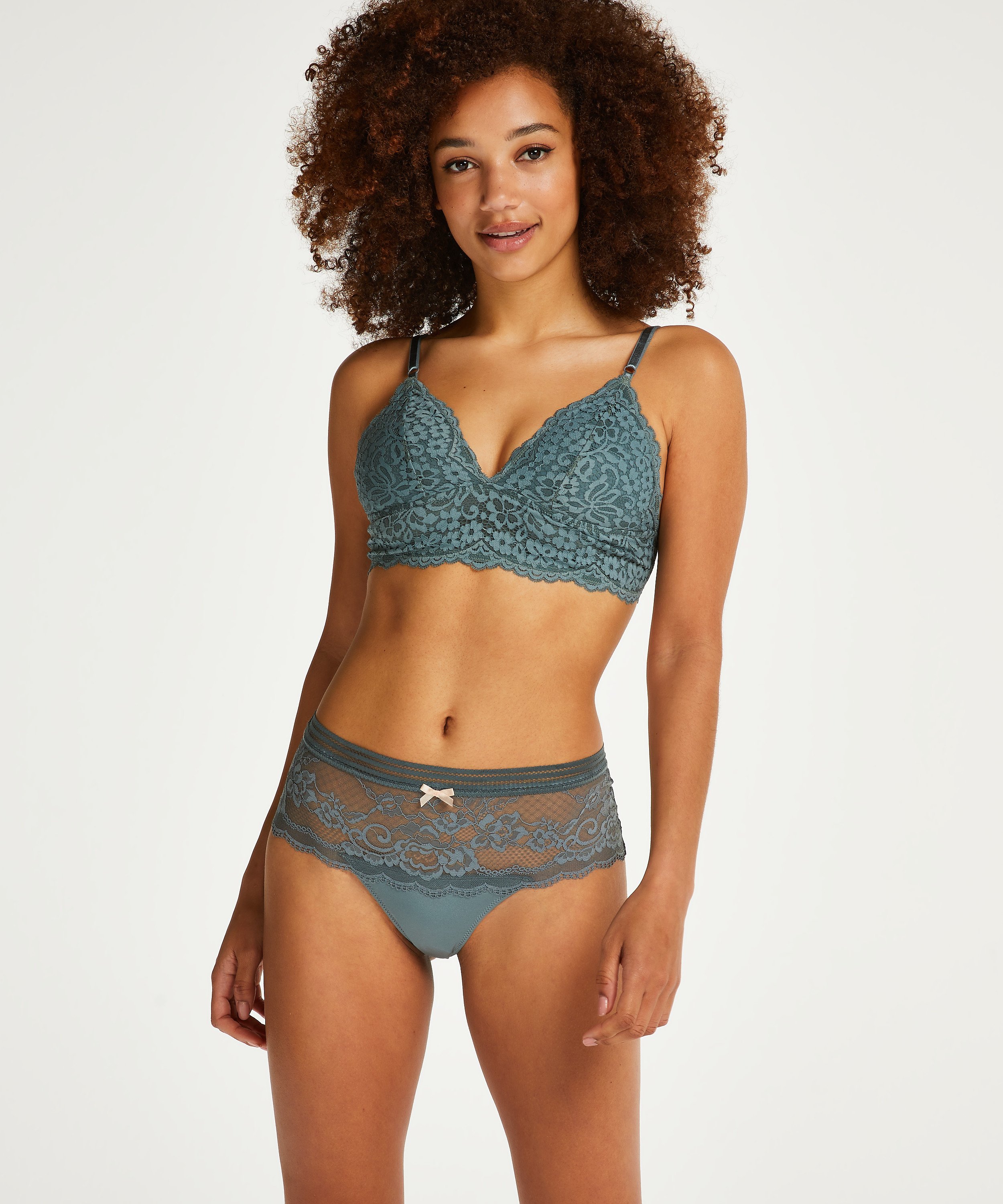 Loredana hög boxerstringtrosa, Grå, main