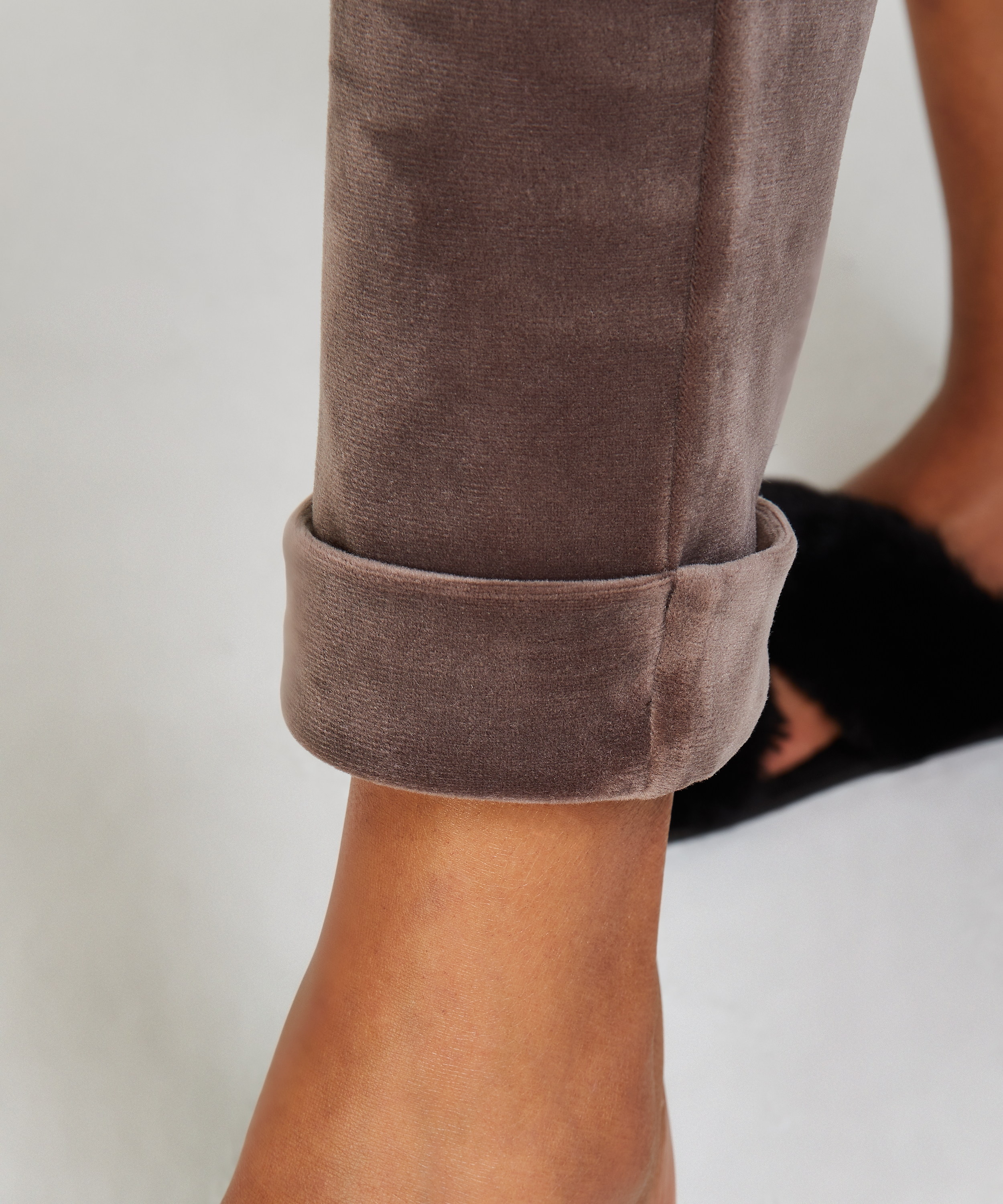 Petite Joggingbyxor i velour, Brun, main