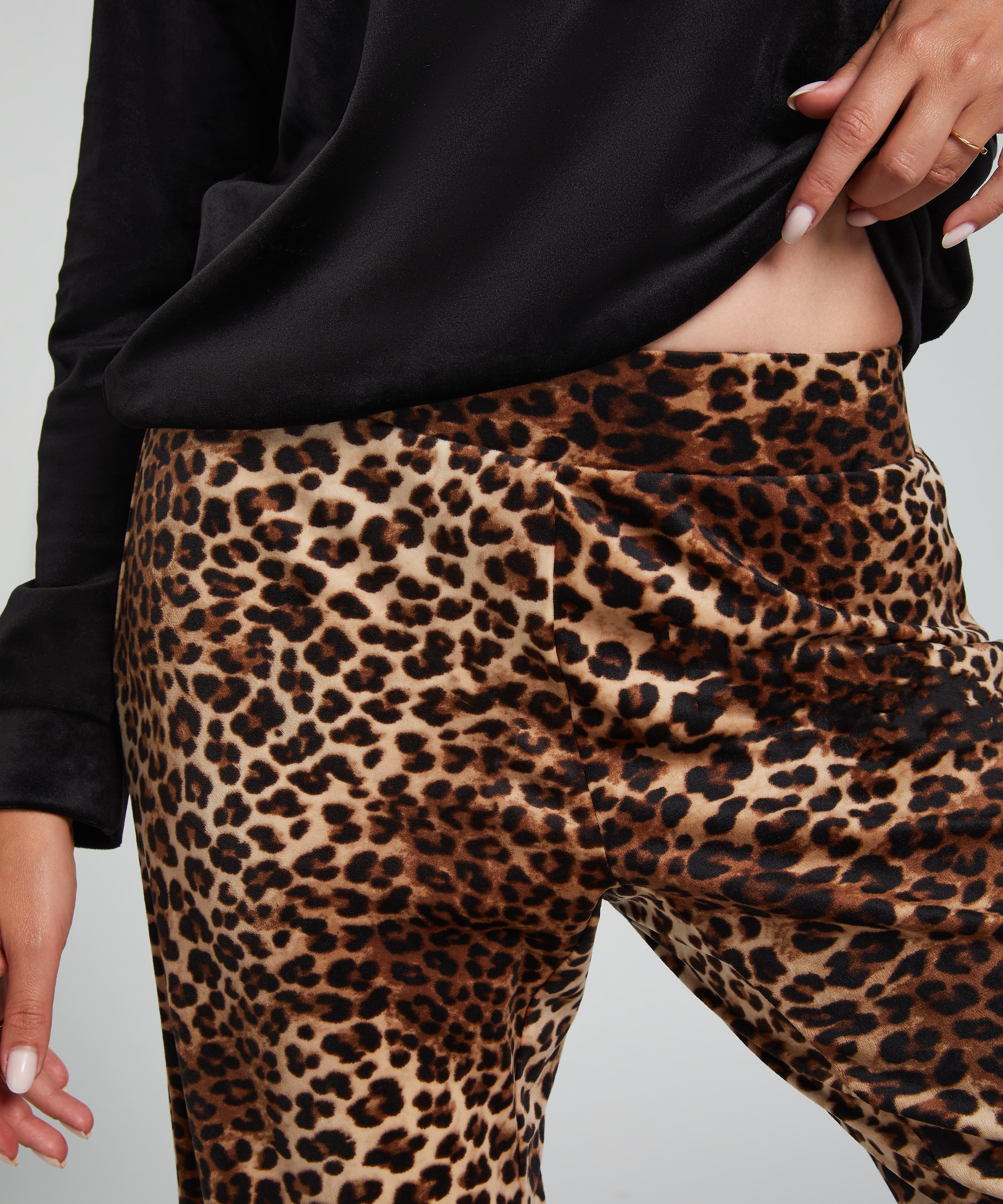 Pyjamaset med väska, Beige, main