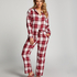 Tall Pyjamasbyxori flanell, Rosa