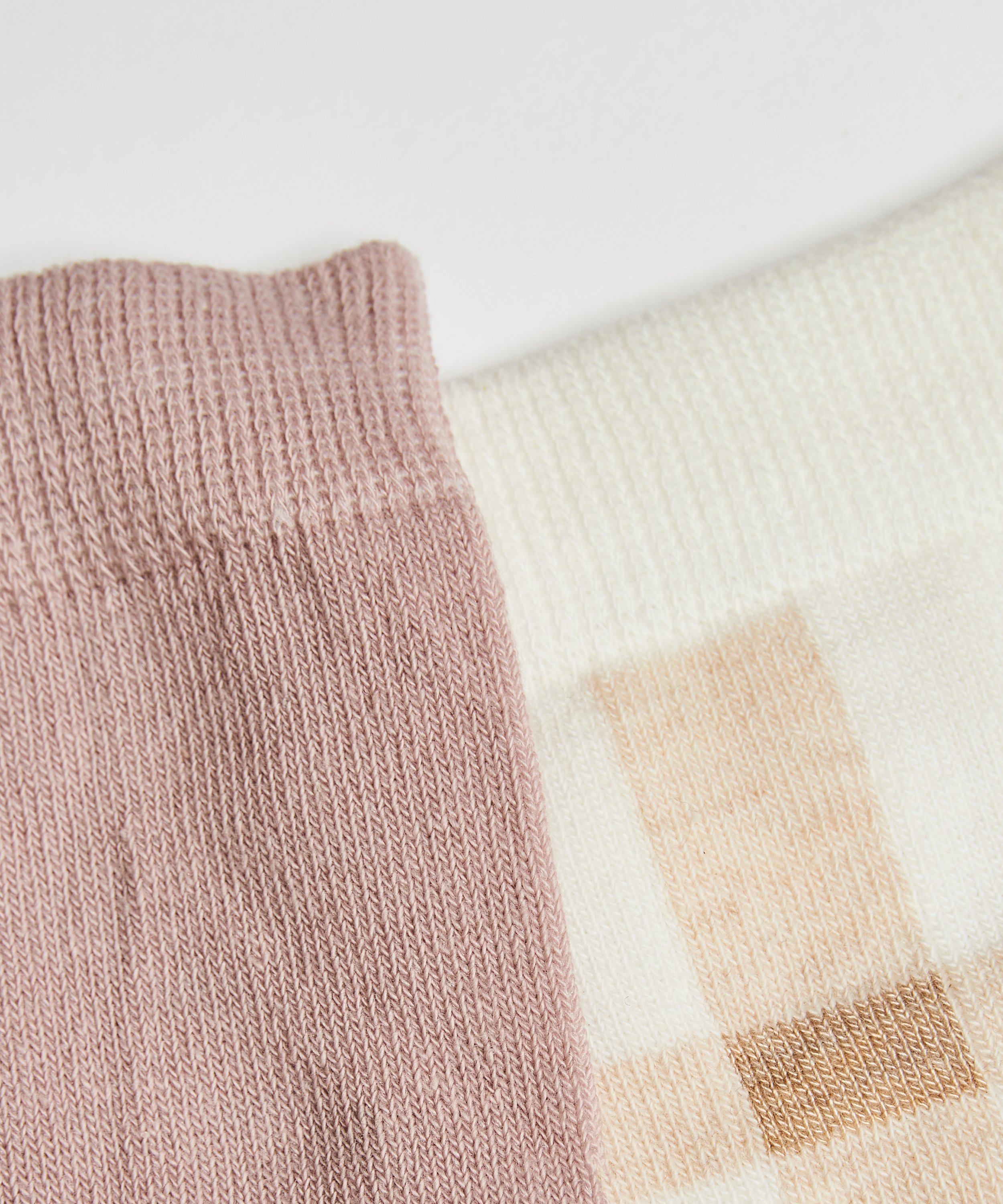 2 Par Bomullsstrumpor, Svart, main