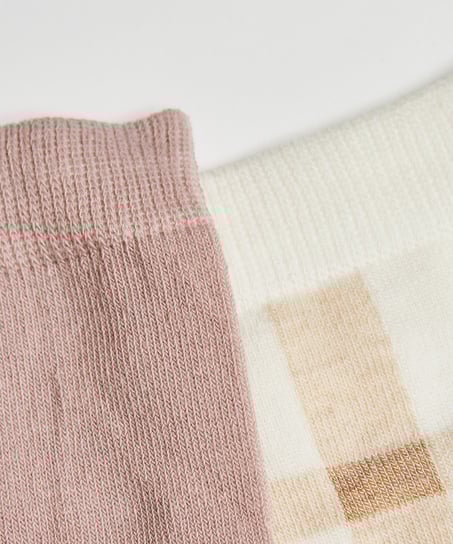 2 Par Bomullsstrumpor, Svart