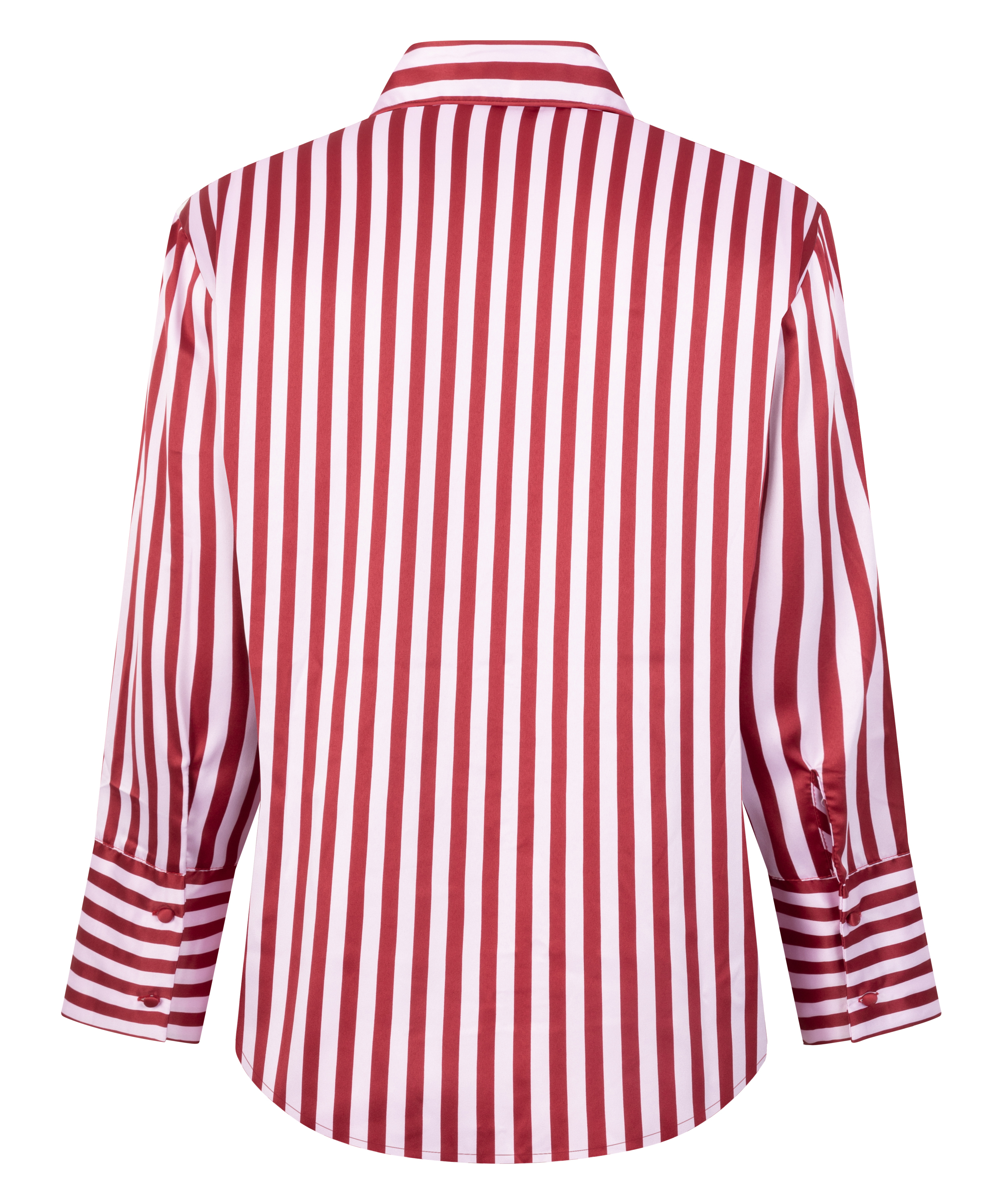 Långärmad jacka i satin, Rosa, main