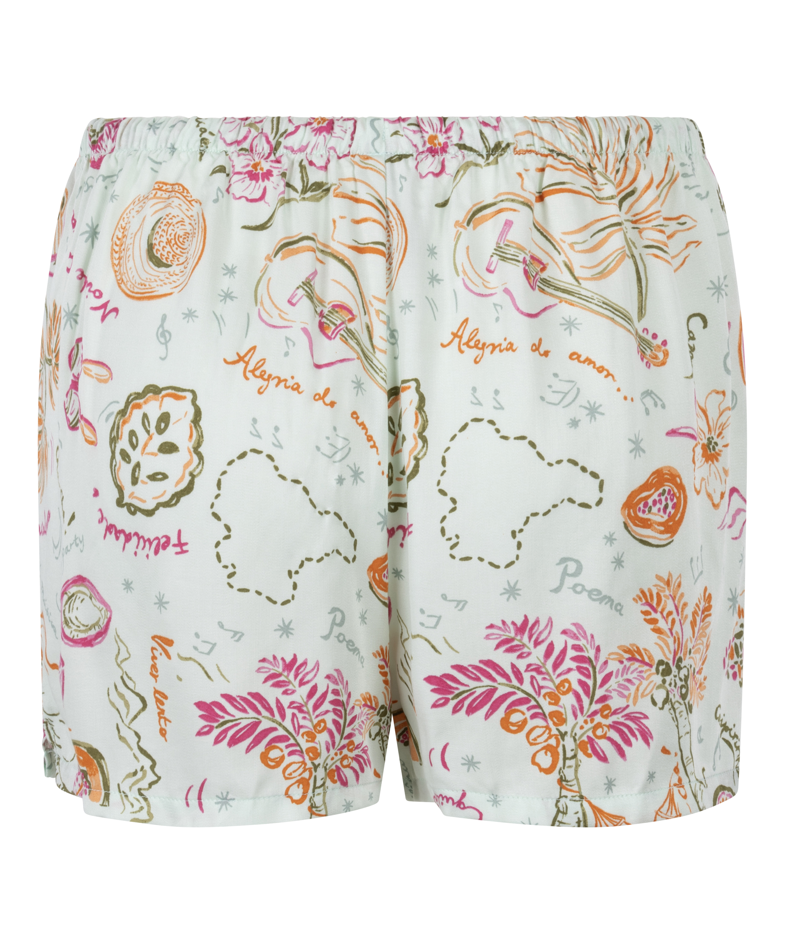 Satin-shorts, Gr&ouml;n, main