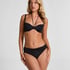 Luxe formpressad bikiniöverdel med bygel, Svart