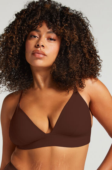 Hunkemöller Triangel Bralette Smooth Brun