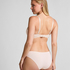 Formpressad bygel-bh Plunge, Beige