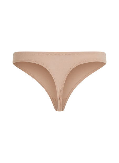 Bomull Kira stringtrosa, Beige