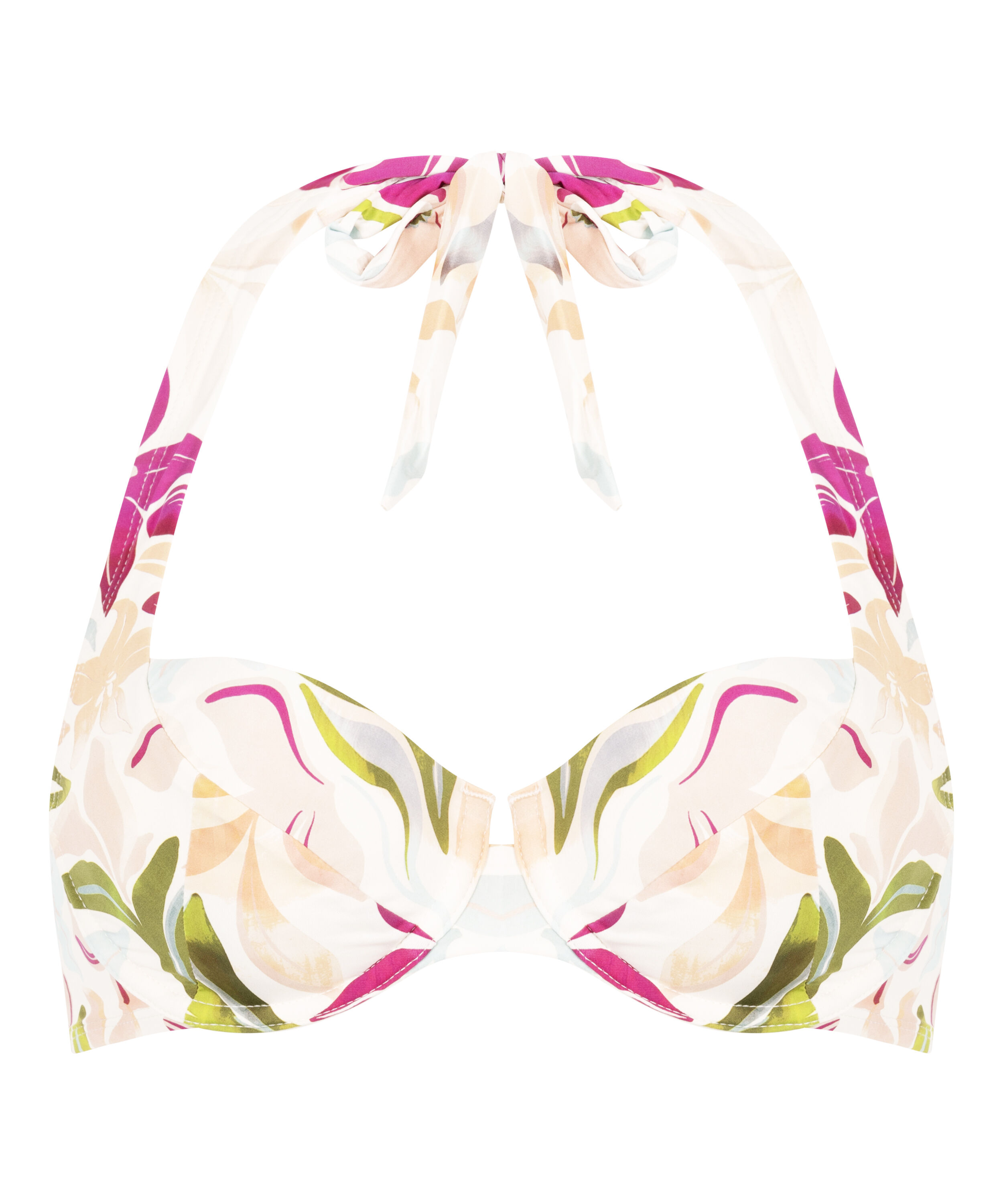 Icke-formpressad bikini&ouml;verdel med bygel Ayanna, Vit