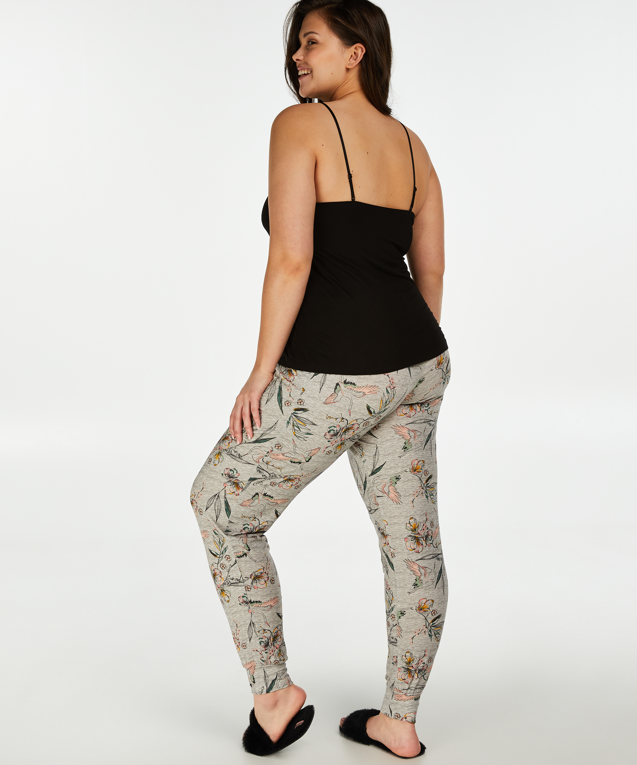 Pyjamasbyxa Jersey, Grå, main