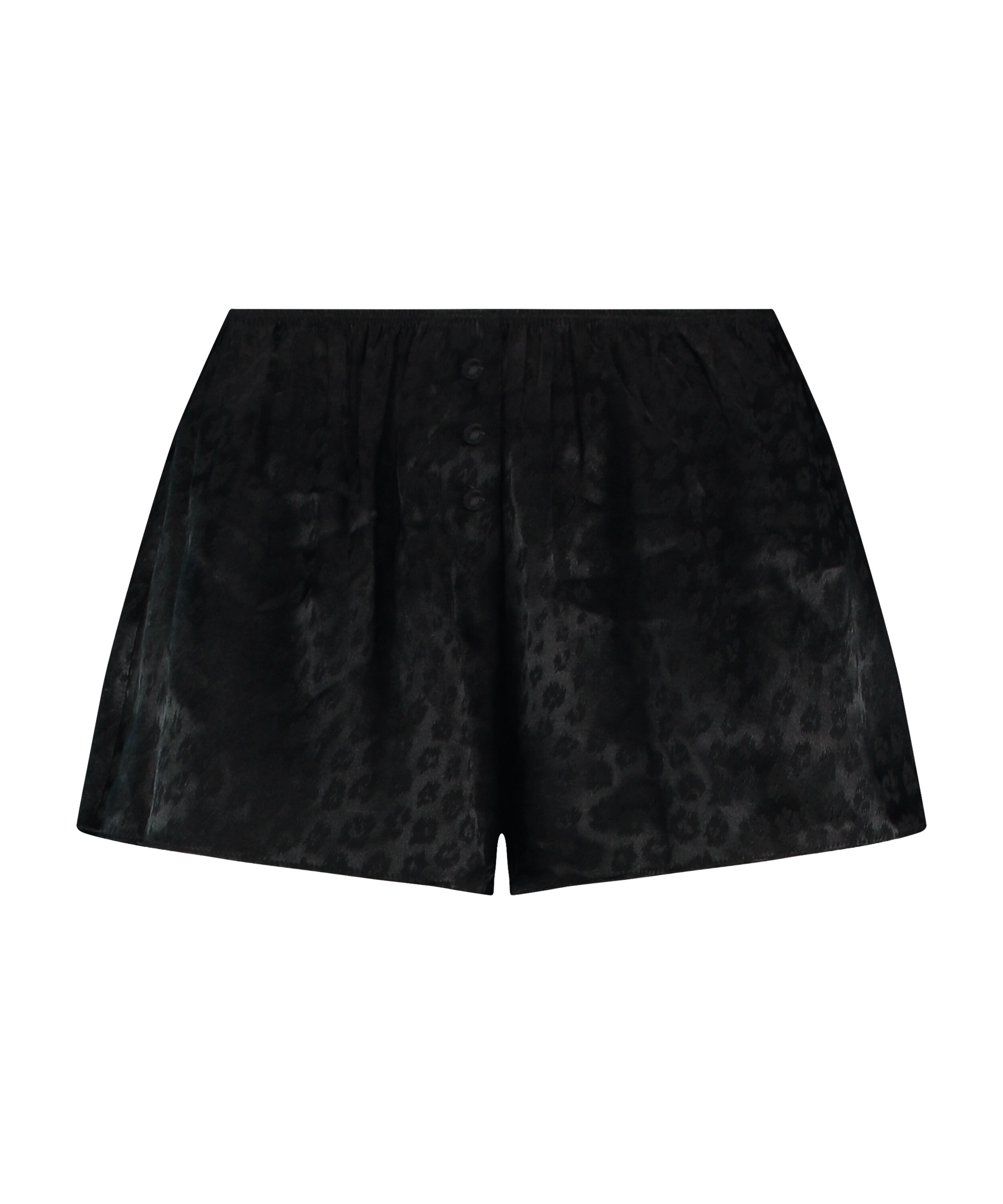 Shorts Leopard, Svart
