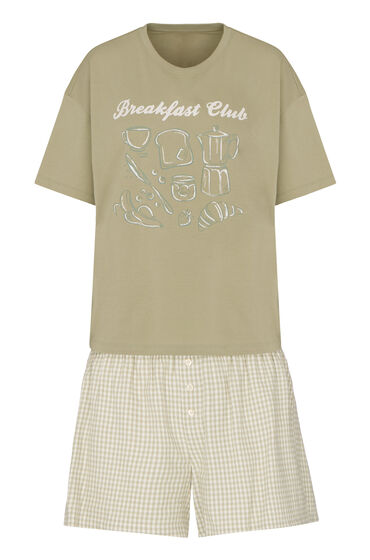 Hunkemöller Pyjamasset med Shorts och T-shirt dam – bild 3