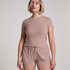 Essential-shorts i slätstickad jersey, Beige