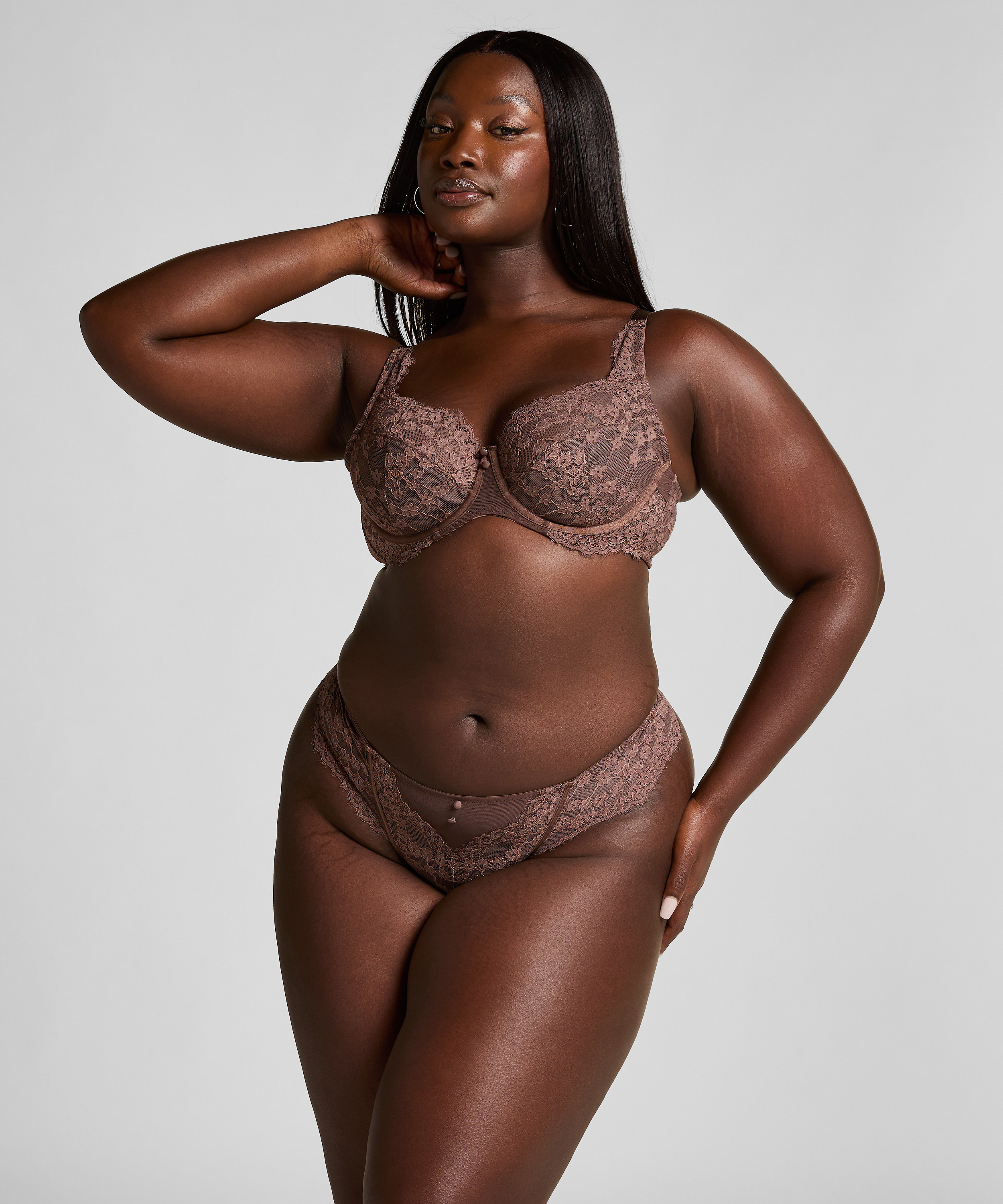 Icke formpressad bygel-bh Daisy, Brun, main