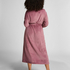 Mjuk badrock i fleece, Lila