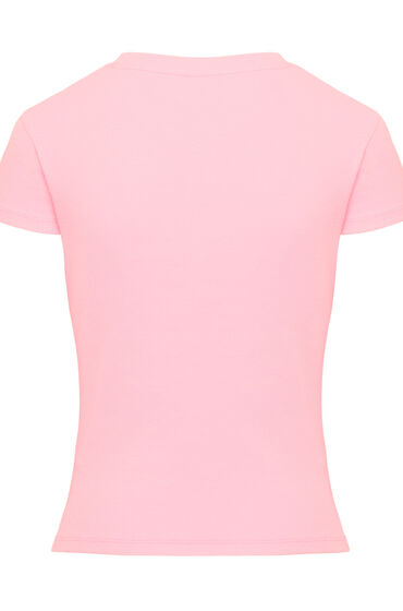 Hunkemöller Kortärmad pyjamastopp Rib Crew Neck dam – bild 2