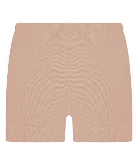 Essential-shorts i slätstickad jersey, Beige