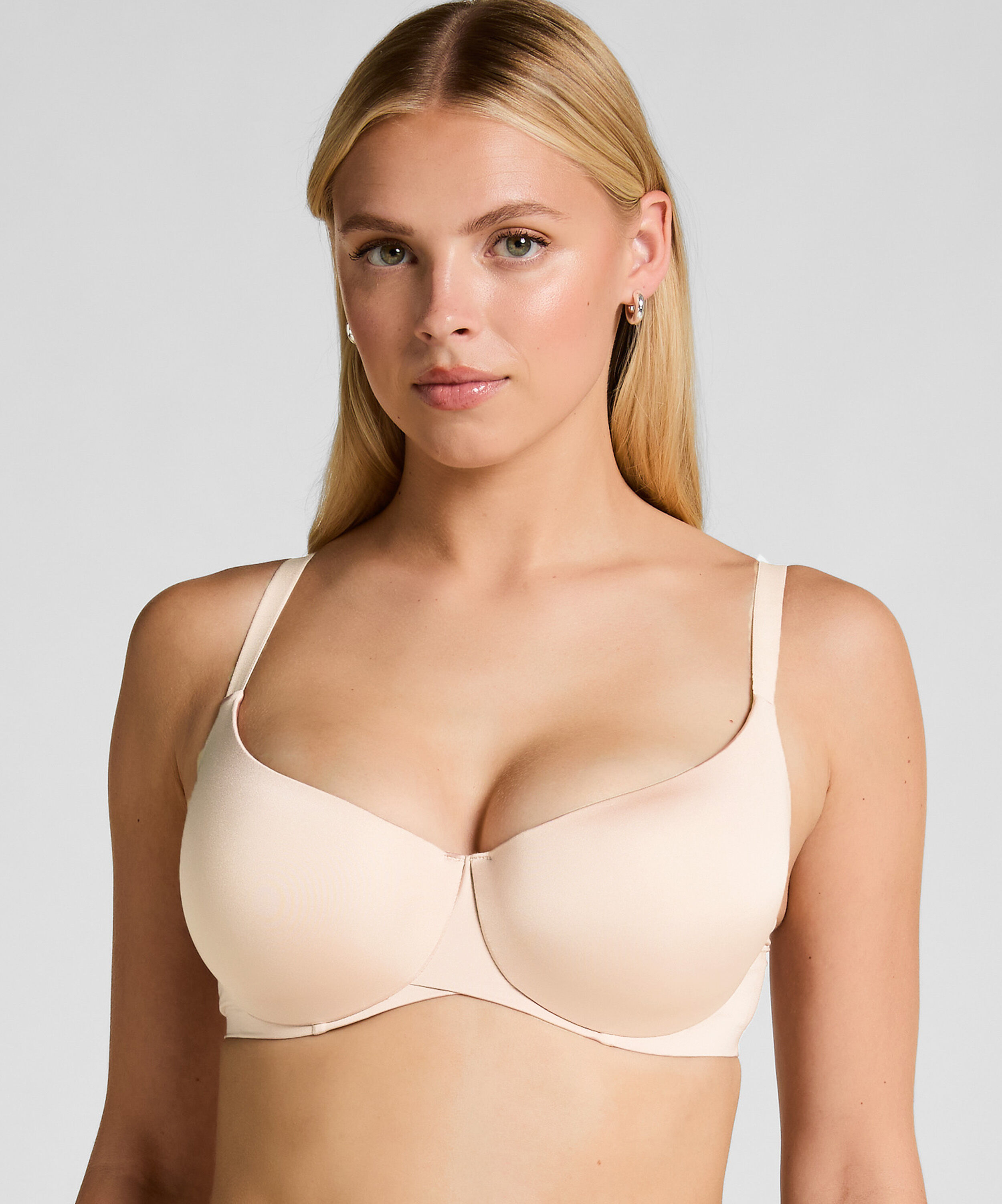 Bekväm formpressad bygel-bh Smooth, Beige