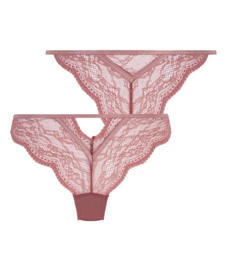 2-pack stringtrosor Isabelle, Rosa