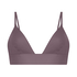 Triangel Bralette Smooth, Brun