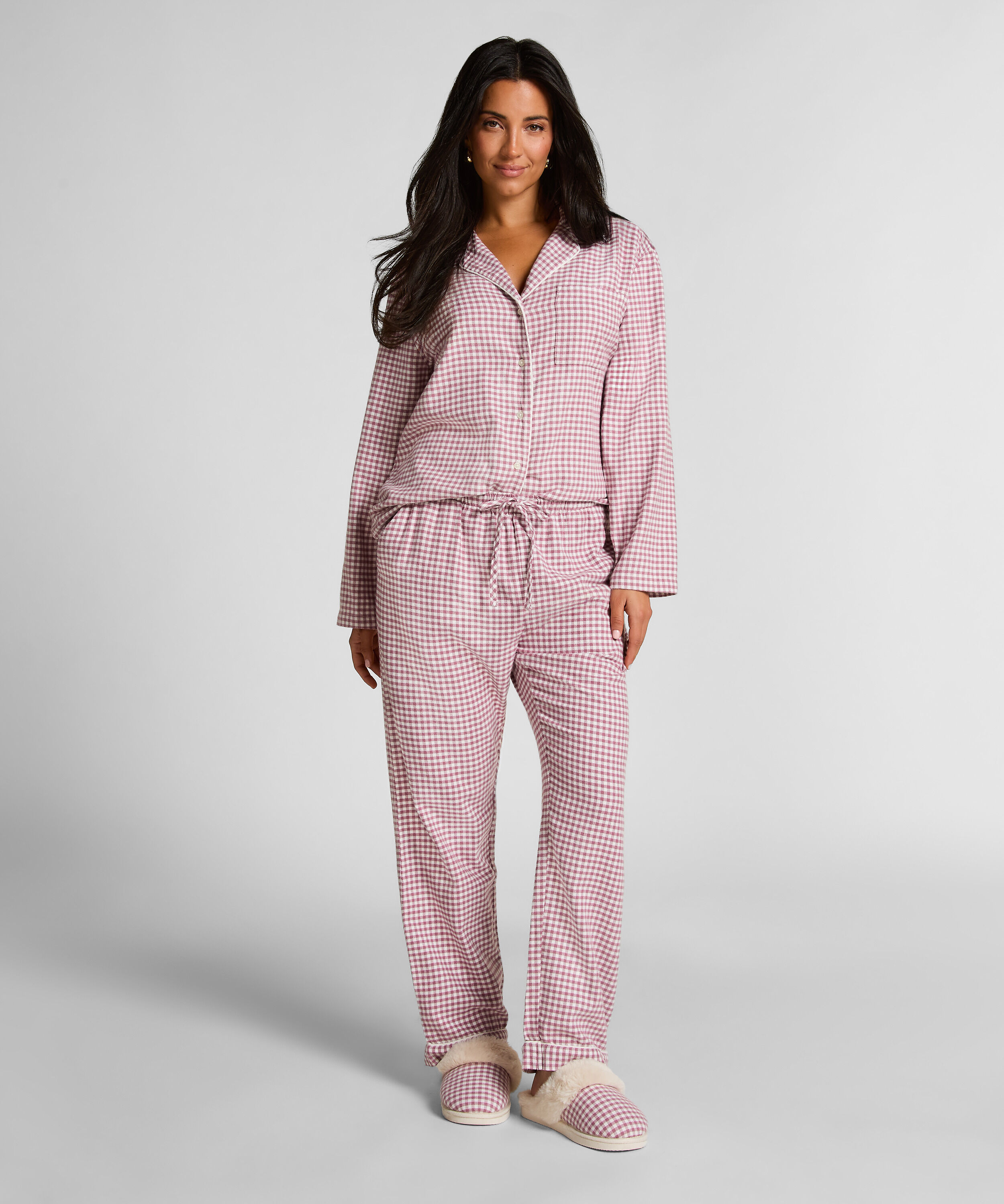 Pyjamasbyxori flanell, Lila Pyjamasbyxori flanell, Lila