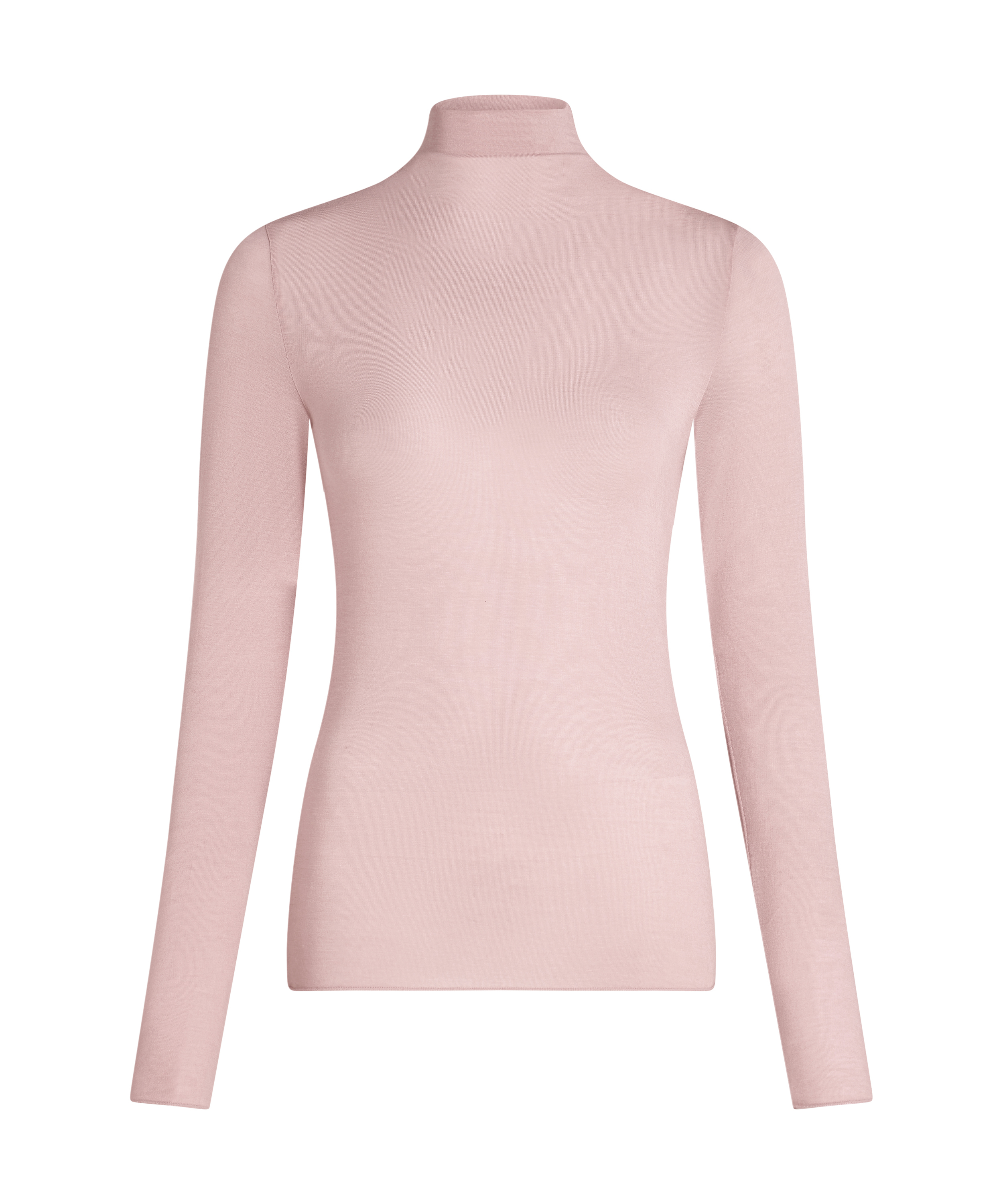super soft cashmereblandad-topp med polokrage, Rosa, main