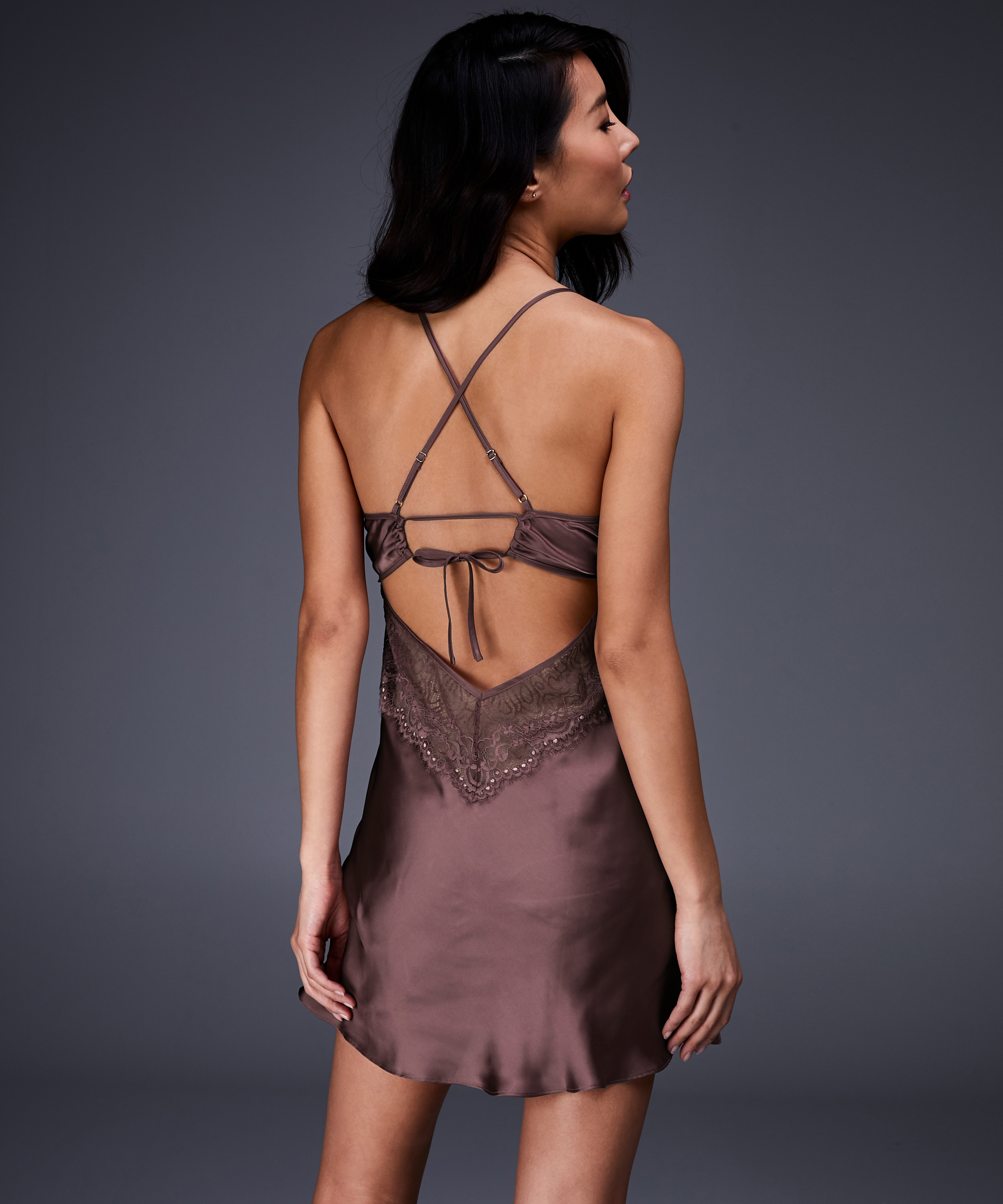 Underklänning Satin Honey, Rosa, main