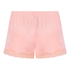 Velour- och spetsshort, Rosa