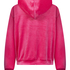 Hoodiejacka i velour, Rosa