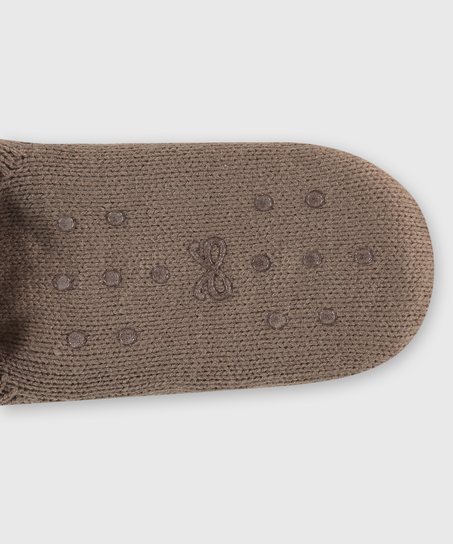 Lurex stickade strumpor, Brun