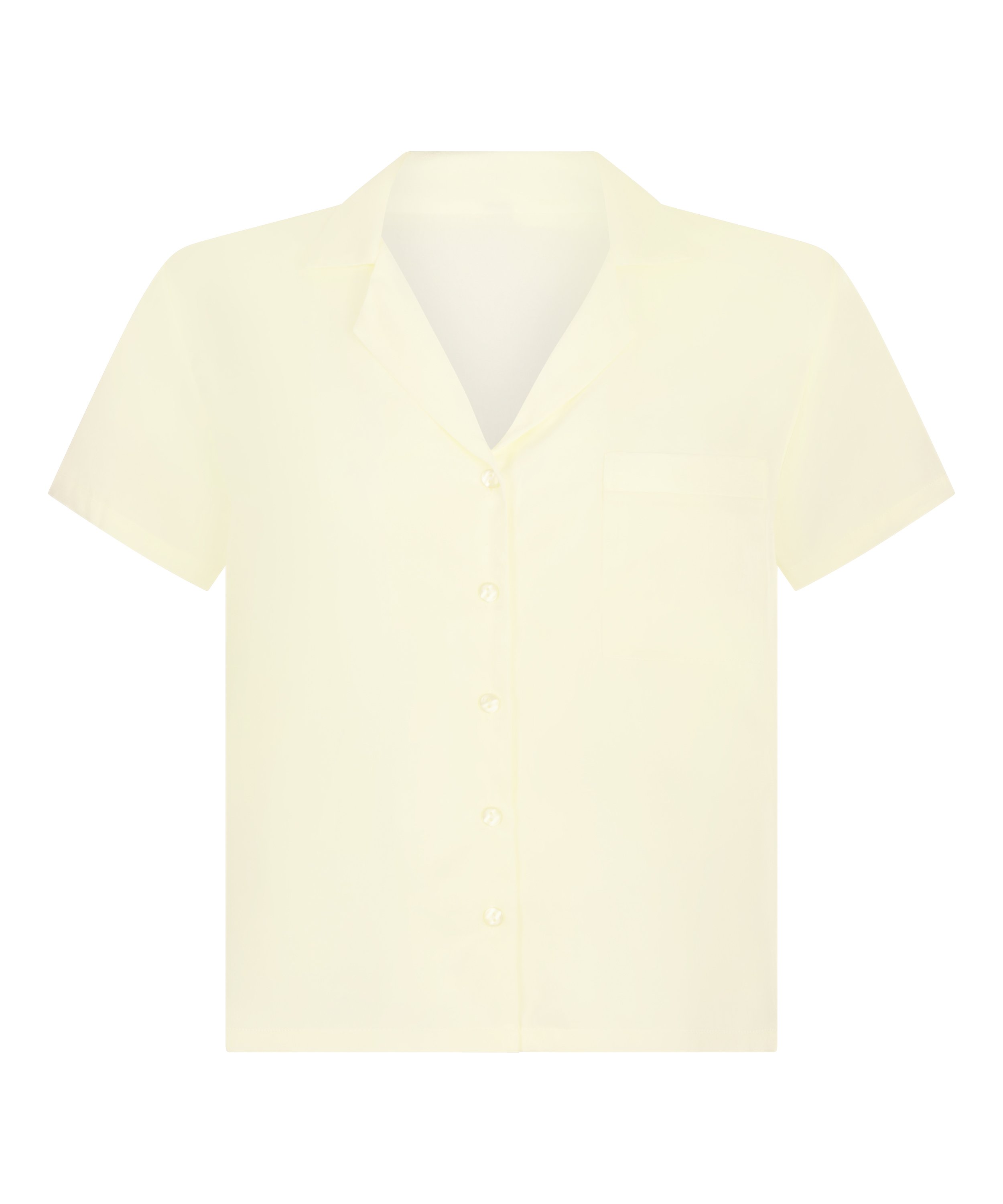 Kortärmad jacka i Satin, Gul, main