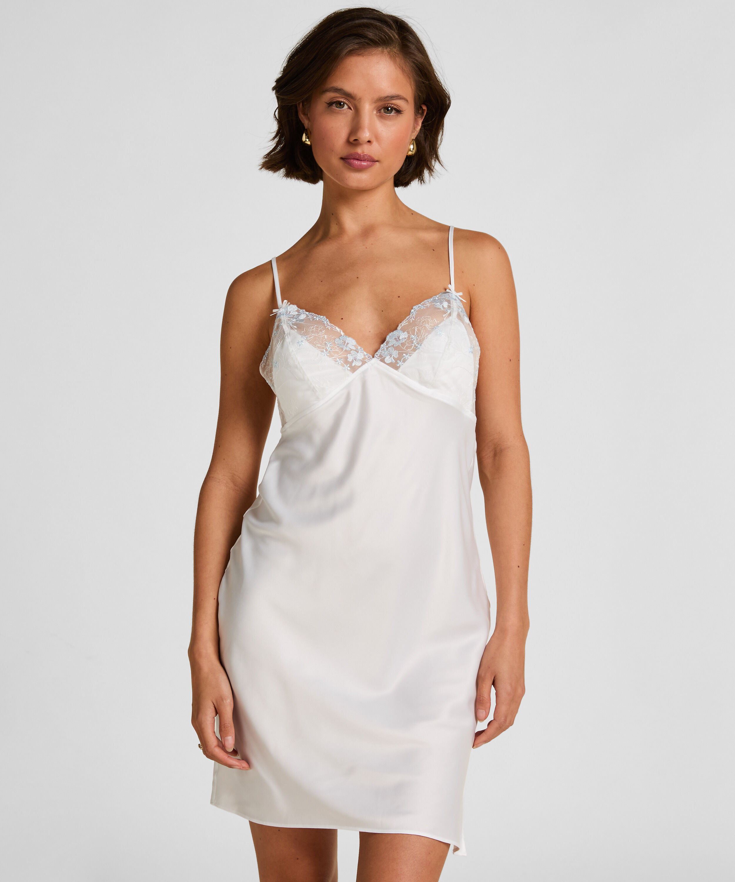 Peonie slipklänning i satin