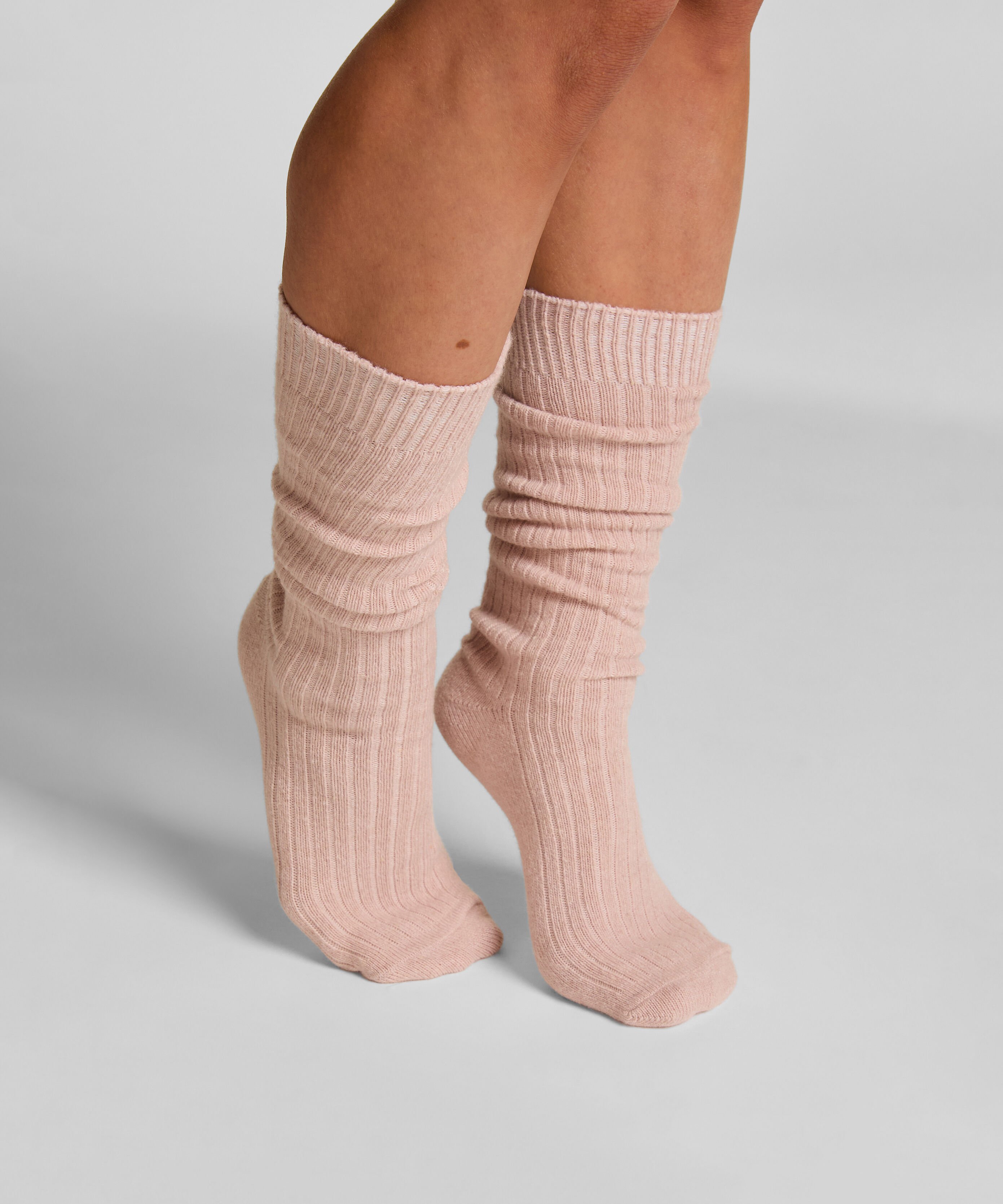 Strumpor Cashmereblandad, Rosa