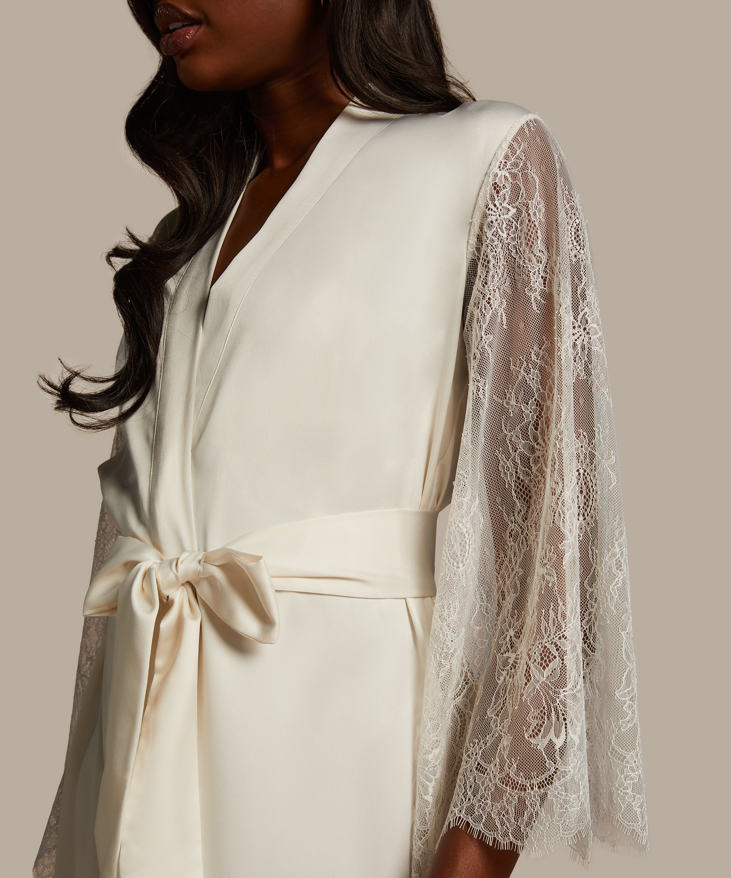 Kimono Camille, Vit, main