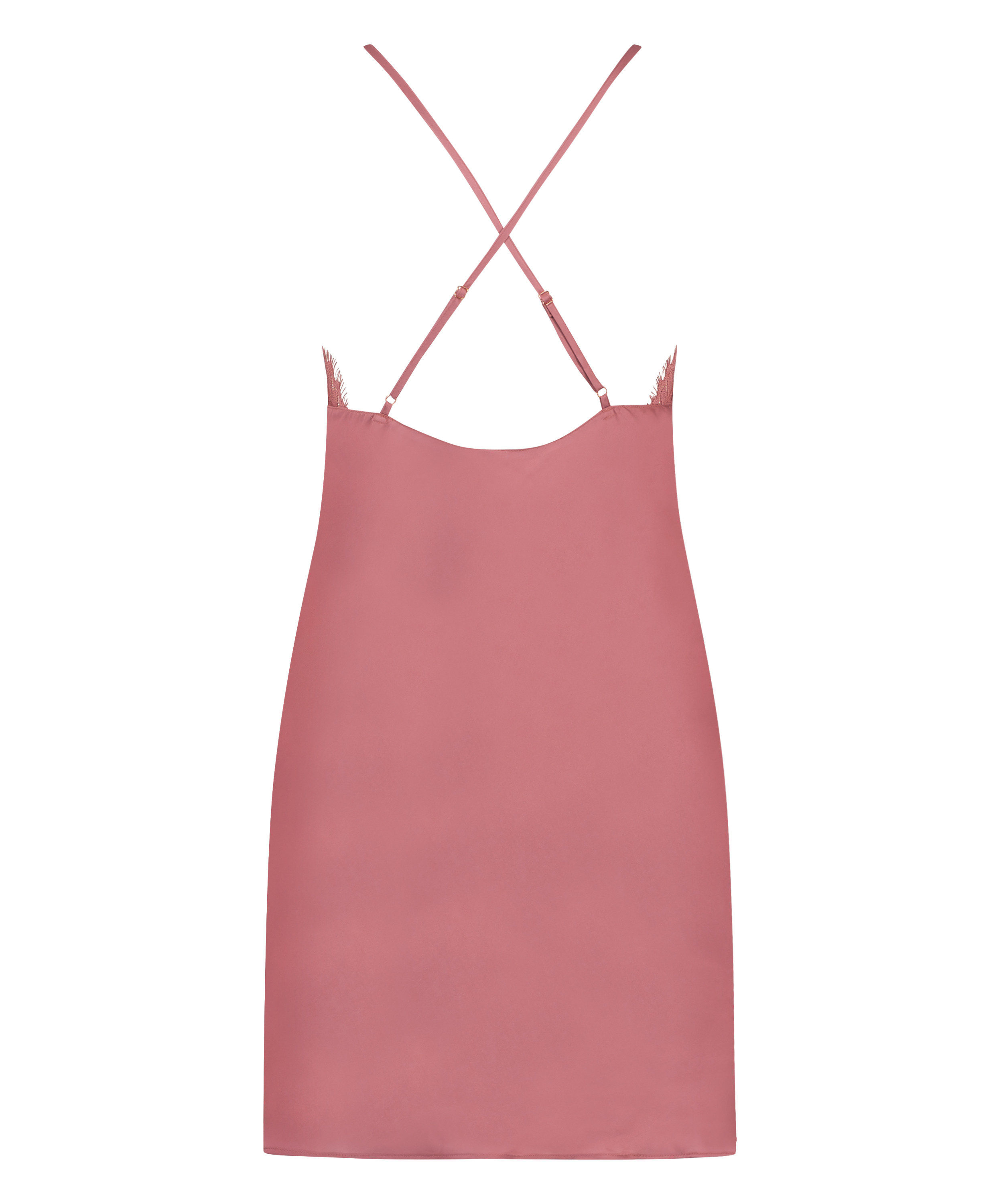 Zara underklänning i satin, Rosa, main
