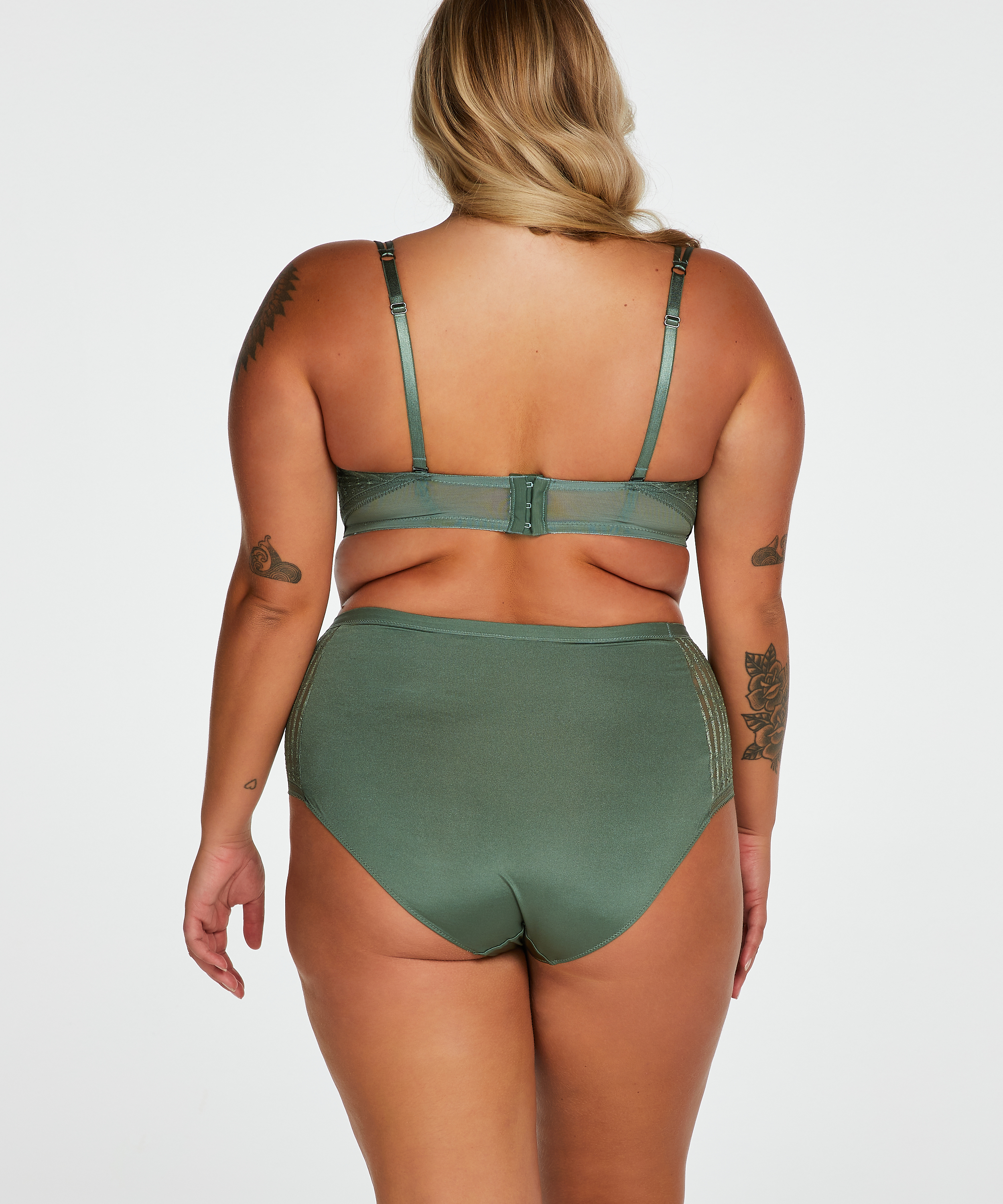 Kriss formpressad axelbandslös bygel-bh I AM Danielle, Grön, main