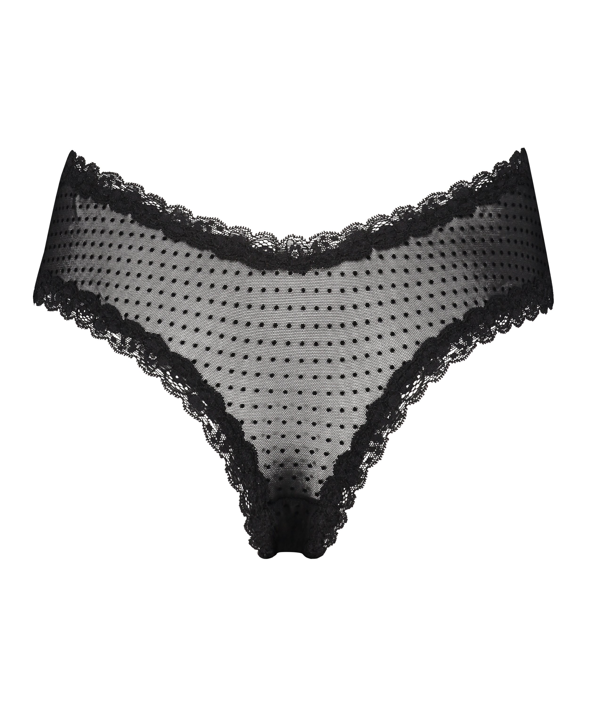 Brazilian-trosa V-shape mesh, Svart, main