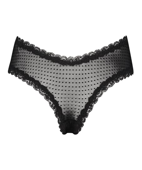 Brazilian-trosa V-shape mesh, Svart