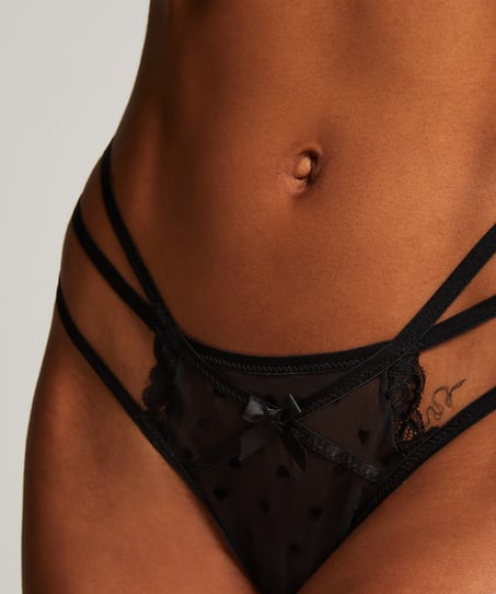 Melda stringtrosa, Svart