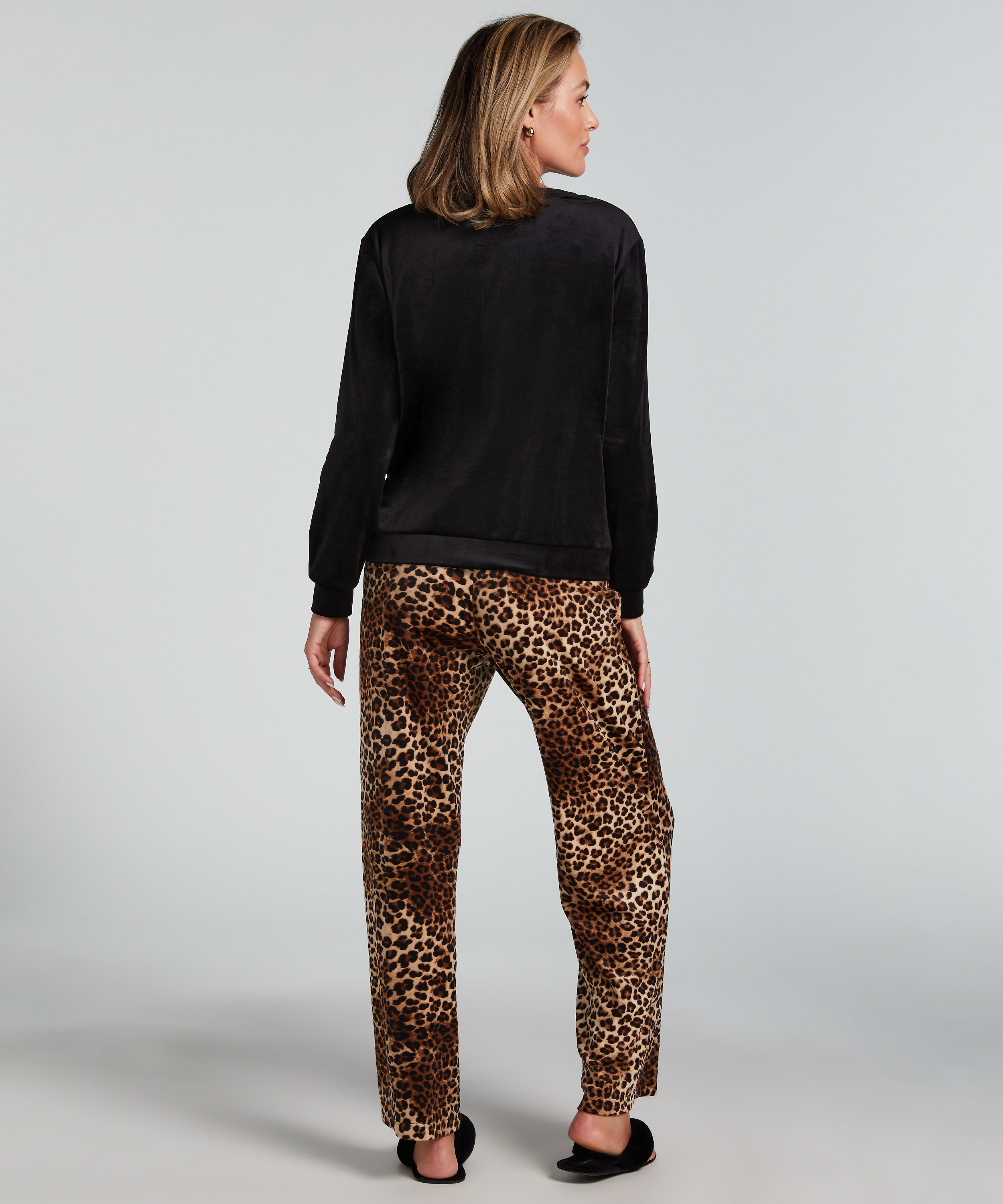 Pyjamaset med väska, Beige, main