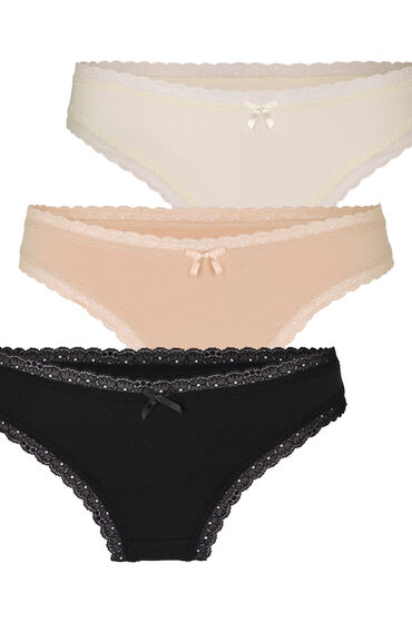 Hunkemöller Multipack Bomullsstrings trosor dam – bild 4