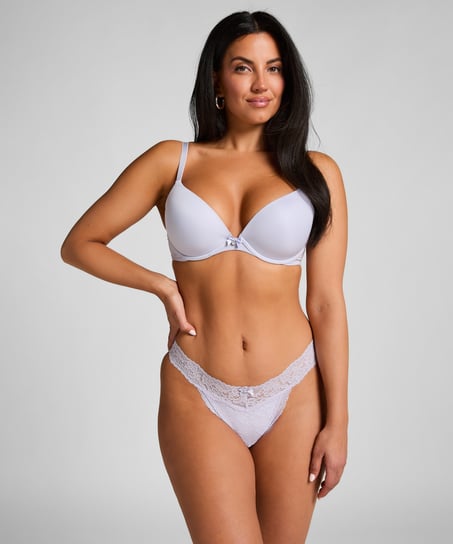 Extra l&aring;g stringtrosa Madison, Lila