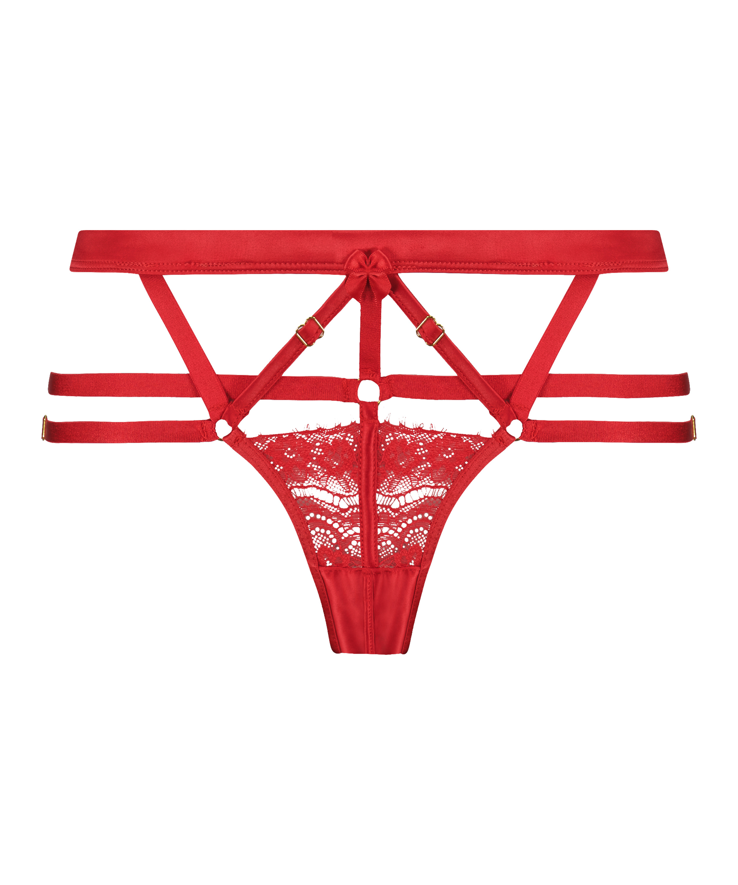 Mitzy högt skuren braziliantrosa med pen crotch, röd, main