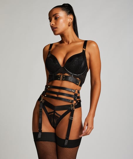 Private-strumpebandshållare, Svart