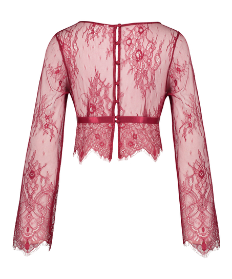 Topp i heltäckande spets, Röd