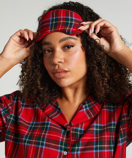 Sovmask Flanell, Röd